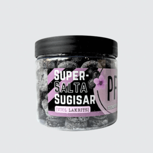 Pastillfabriken Supersalta sugisar lakrits viol burk
